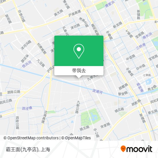 霸王面(九亭店)地图
