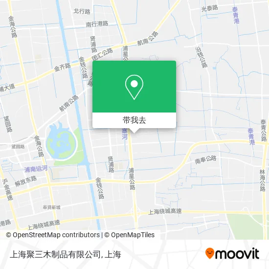 上海聚三木制品有限公司地图