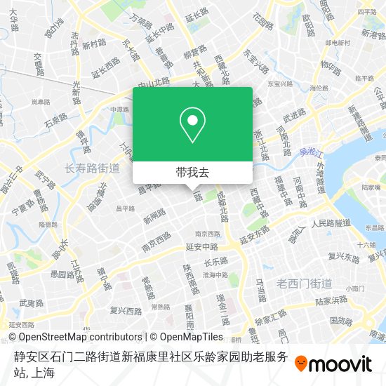 静安区石门二路街道新福康里社区乐龄家园助老服务站地图