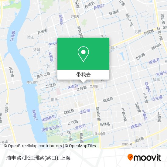 浦申路/北江洲路(路口)地图