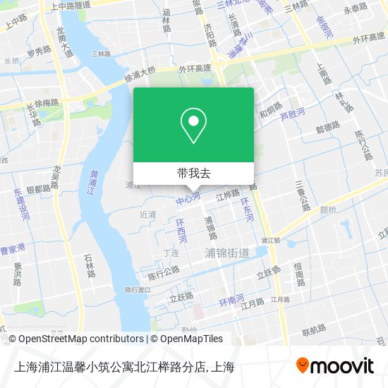 上海浦江温馨小筑公寓北江榉路分店地图