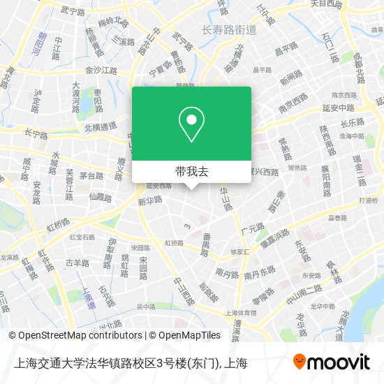 上海交通大学法华镇路校区3号楼(东门)地图