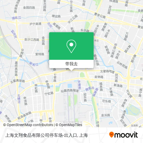 上海文翔食品有限公司停车场-出入口地图