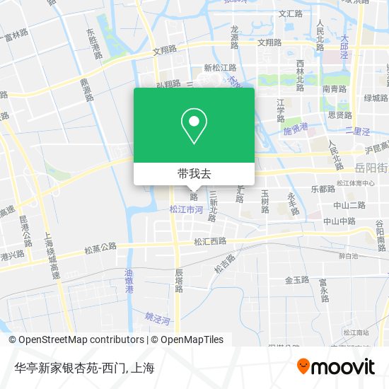 华亭新家银杏苑-西门地图