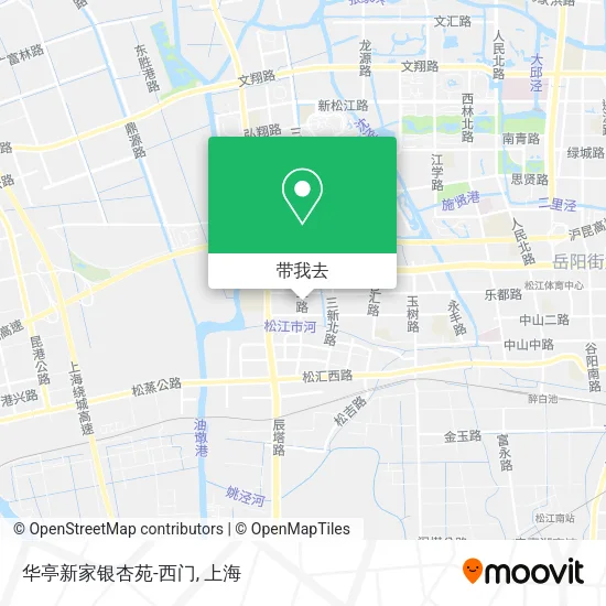 华亭新家银杏苑-西门地图