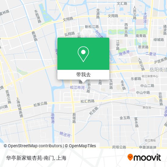 华亭新家银杏苑-南门地图