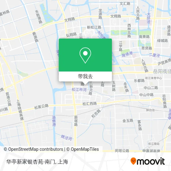 华亭新家银杏苑-南门地图