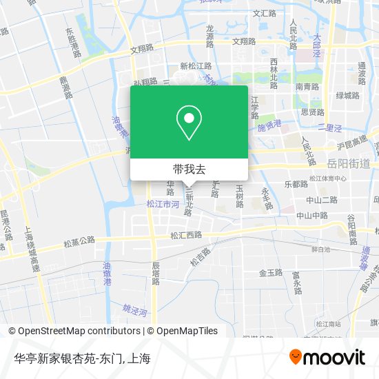 华亭新家银杏苑-东门地图