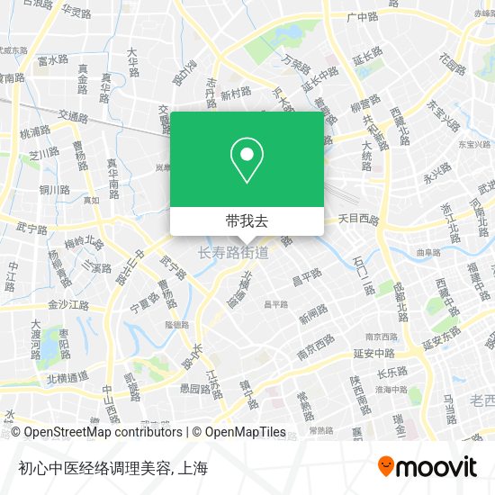 初心中医经络调理美容地图