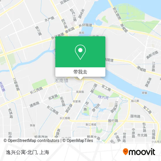 逸兴公寓-北门地图
