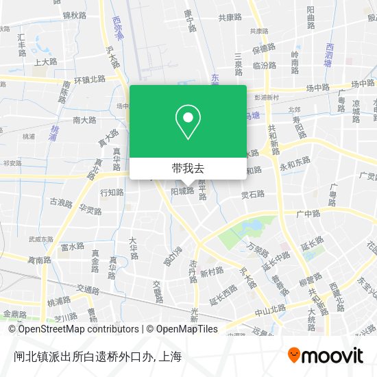 闸北镇派出所白遗桥外口办地图