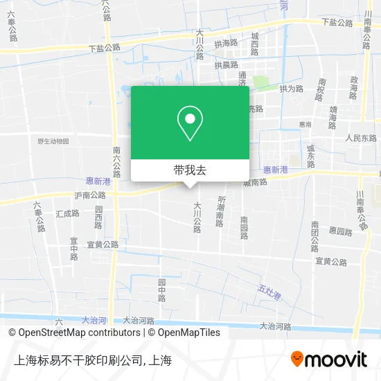 上海标易不干胶印刷公司地图