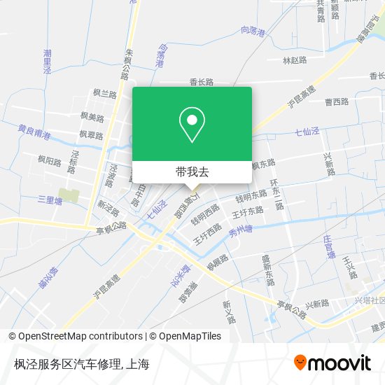 枫泾服务区汽车修理地图