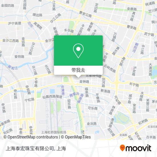 上海泰宏珠宝有限公司地图