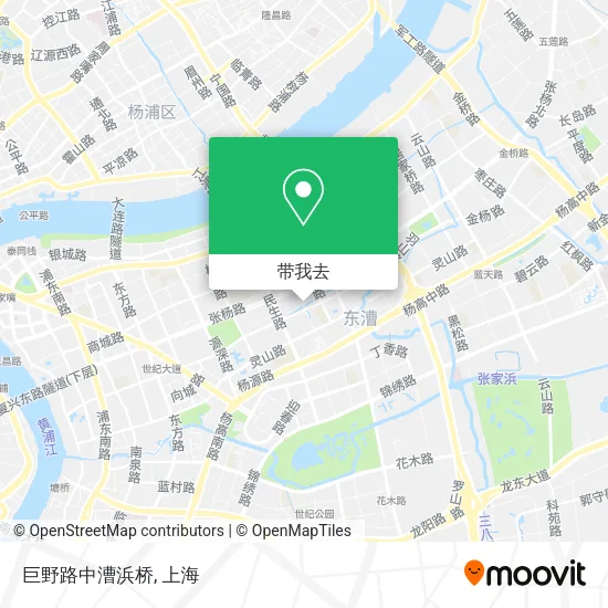 巨野路中漕浜桥地图