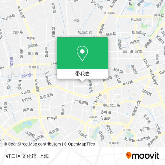 虹口区文化馆地图