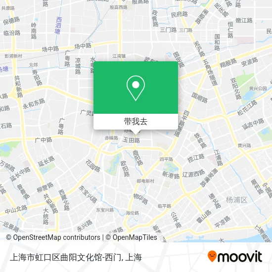 上海市虹口区曲阳文化馆-西门地图