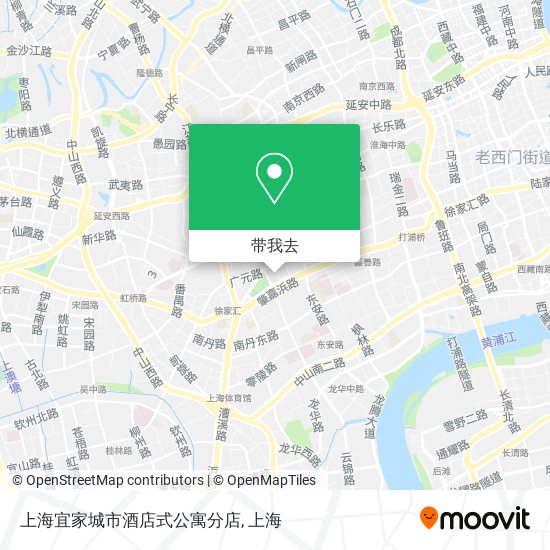 上海宜家城市酒店式公寓分店地图