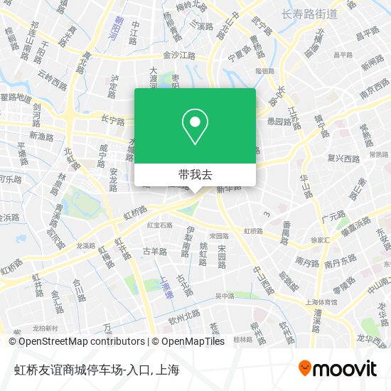 虹桥友谊商城停车场-入口地图