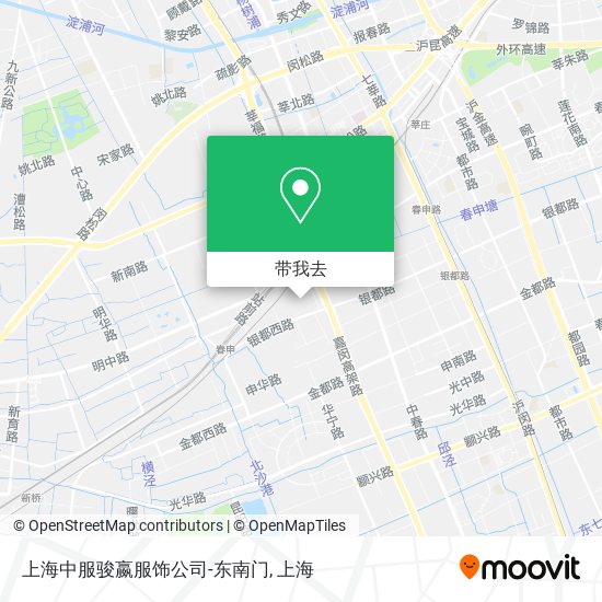 上海中服骏嬴服饰公司-东南门地图