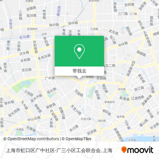 上海市虹口区广中社区-广三小区工会联合会地图