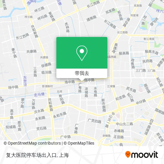 复大医院停车场出入口地图