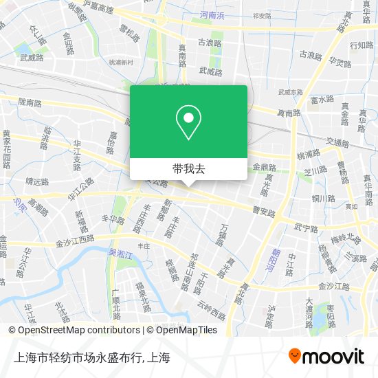 上海市轻纺市场永盛布行地图