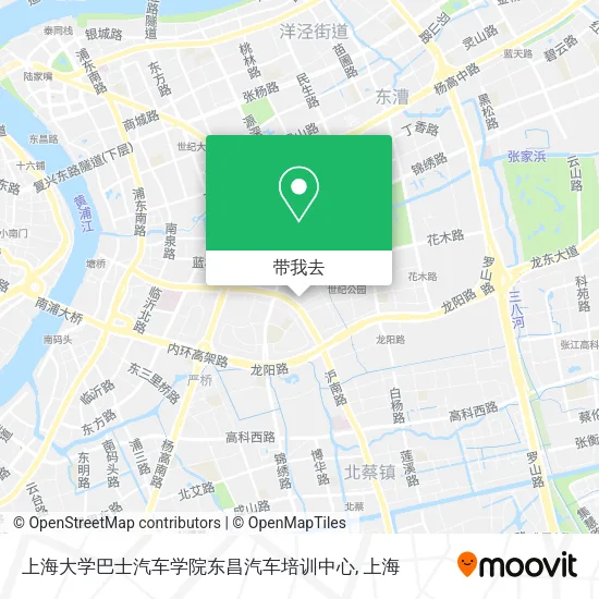 上海大学巴士汽车学院东昌汽车培训中心地图