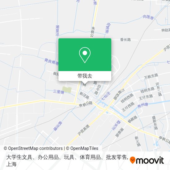 大学生文具、办公用品、玩具、体育用品、批发零售地图
