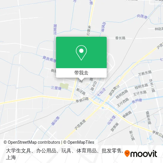大学生文具、办公用品、玩具、体育用品、批发零售地图