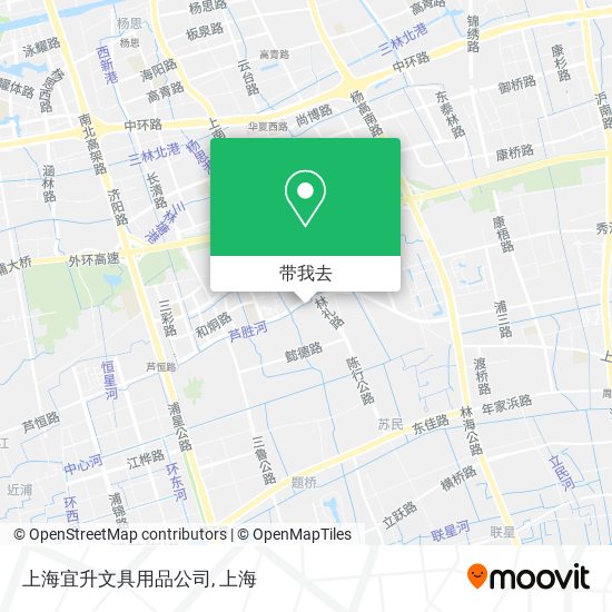 上海宜升文具用品公司地图