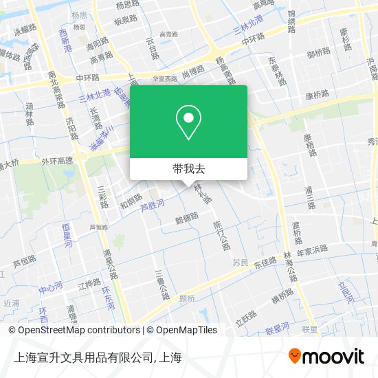 上海宣升文具用品有限公司地图