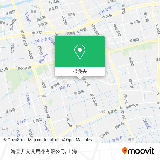 上海宣升文具用品有限公司地图