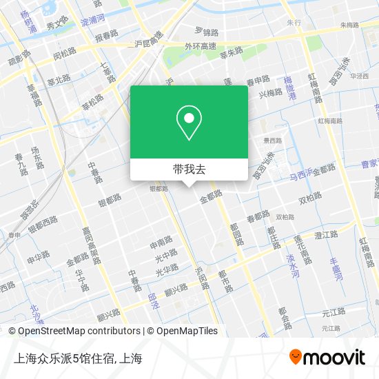 上海众乐派5馆住宿地图