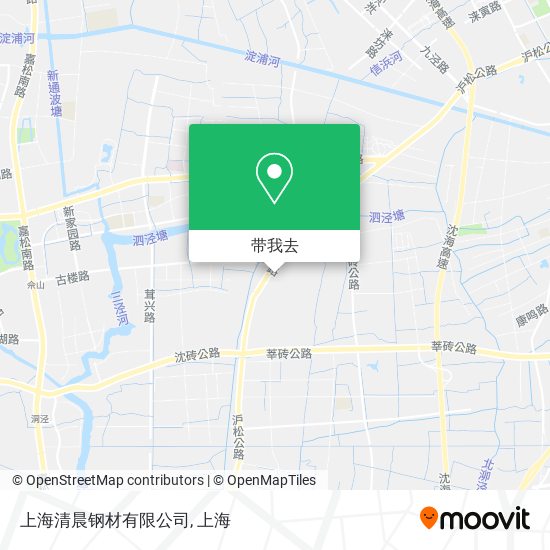 上海清晨钢材有限公司地图