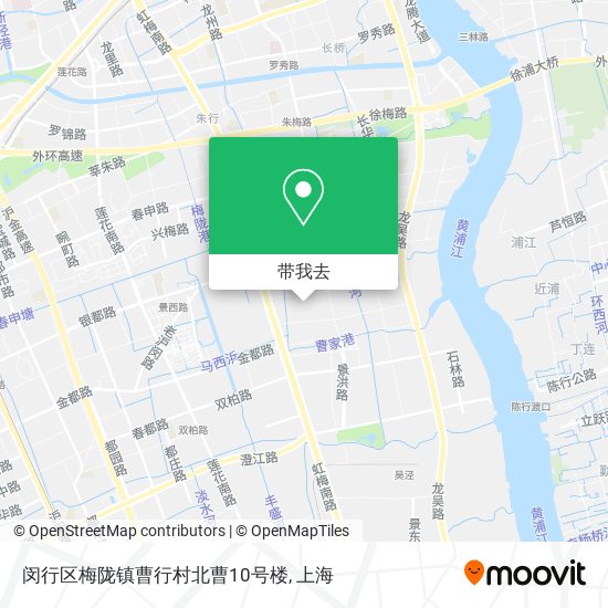 闵行区梅陇镇曹行村北曹10号楼地图