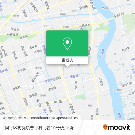 闵行区梅陇镇曹行村北曹10号楼地图