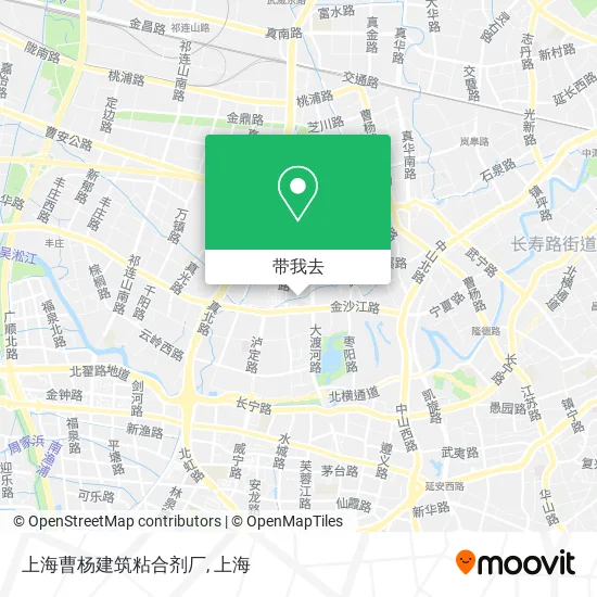 上海曹杨建筑粘合剂厂地图