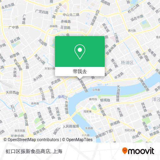 虹口区振新食品商店地图