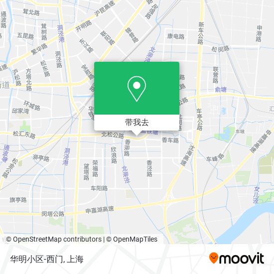 华明小区-西门地图