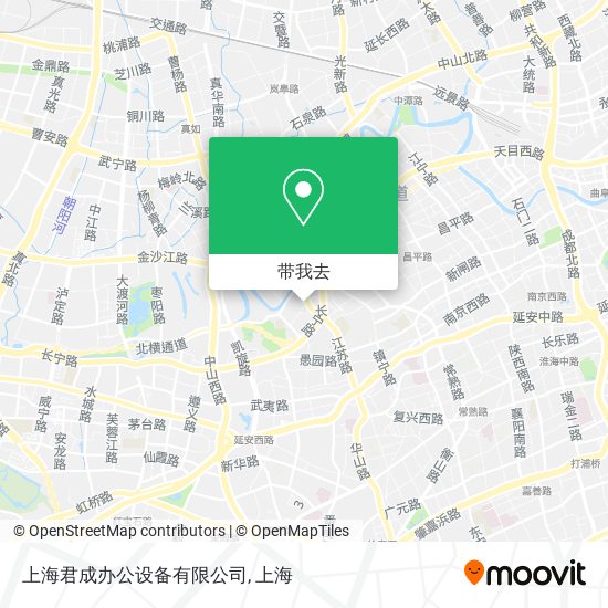 上海君成办公设备有限公司地图
