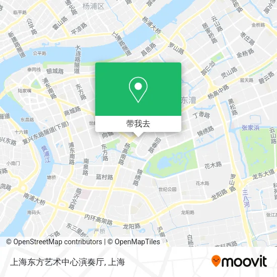 上海东方艺术中心演奏厅地图