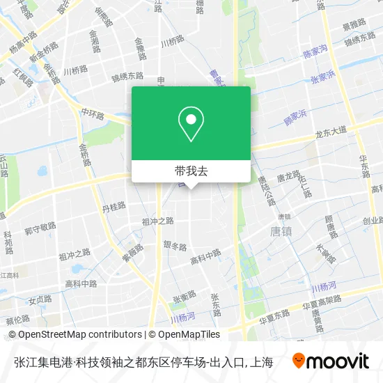 张江集电港·科技领袖之都东区停车场-出入口地图