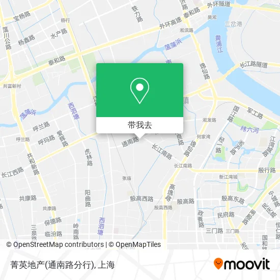 菁英地产(通南路分行)地图
