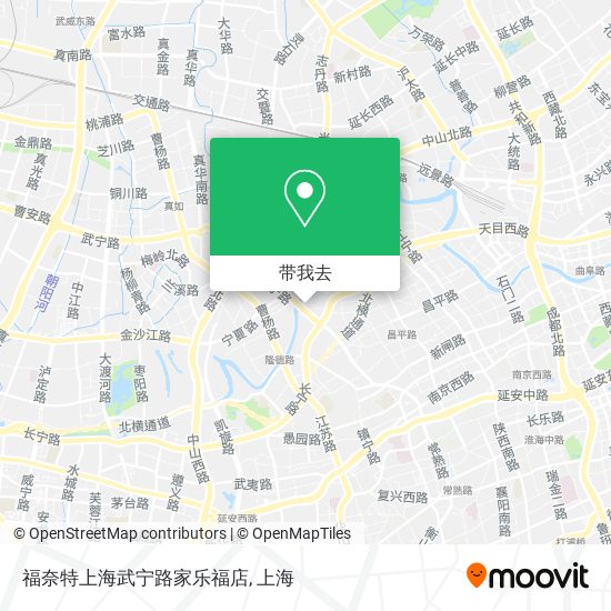 福奈特上海武宁路家乐福店地图