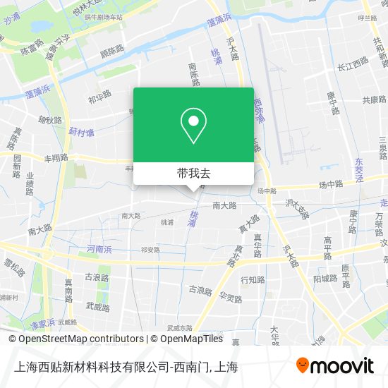 上海西贴新材料科技有限公司-西南门地图