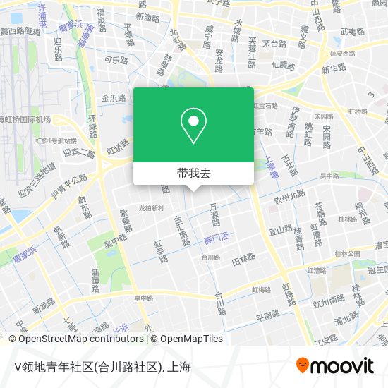V领地青年社区(合川路社区)地图