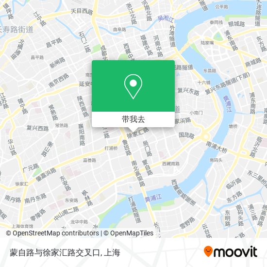 蒙自路与徐家汇路交叉口地图