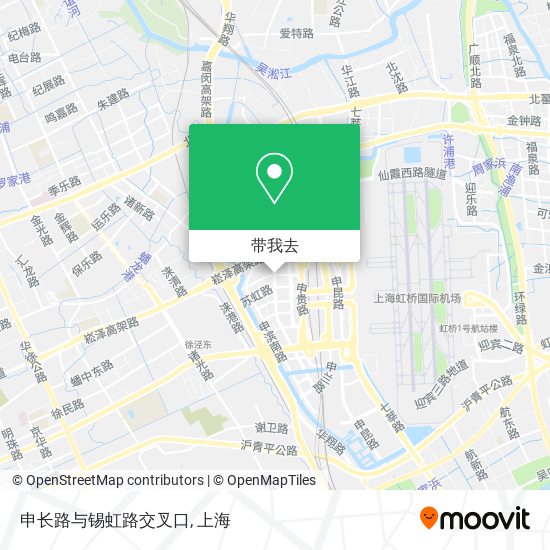 申长路与锡虹路交叉口地图