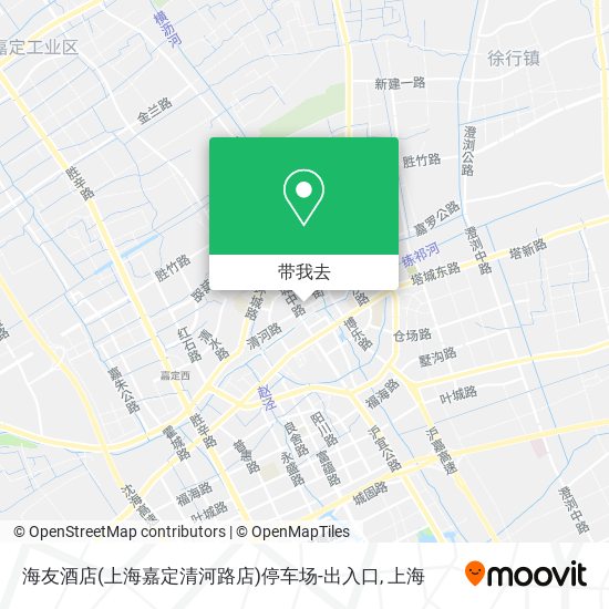海友酒店(上海嘉定清河路店)停车场-出入口地图